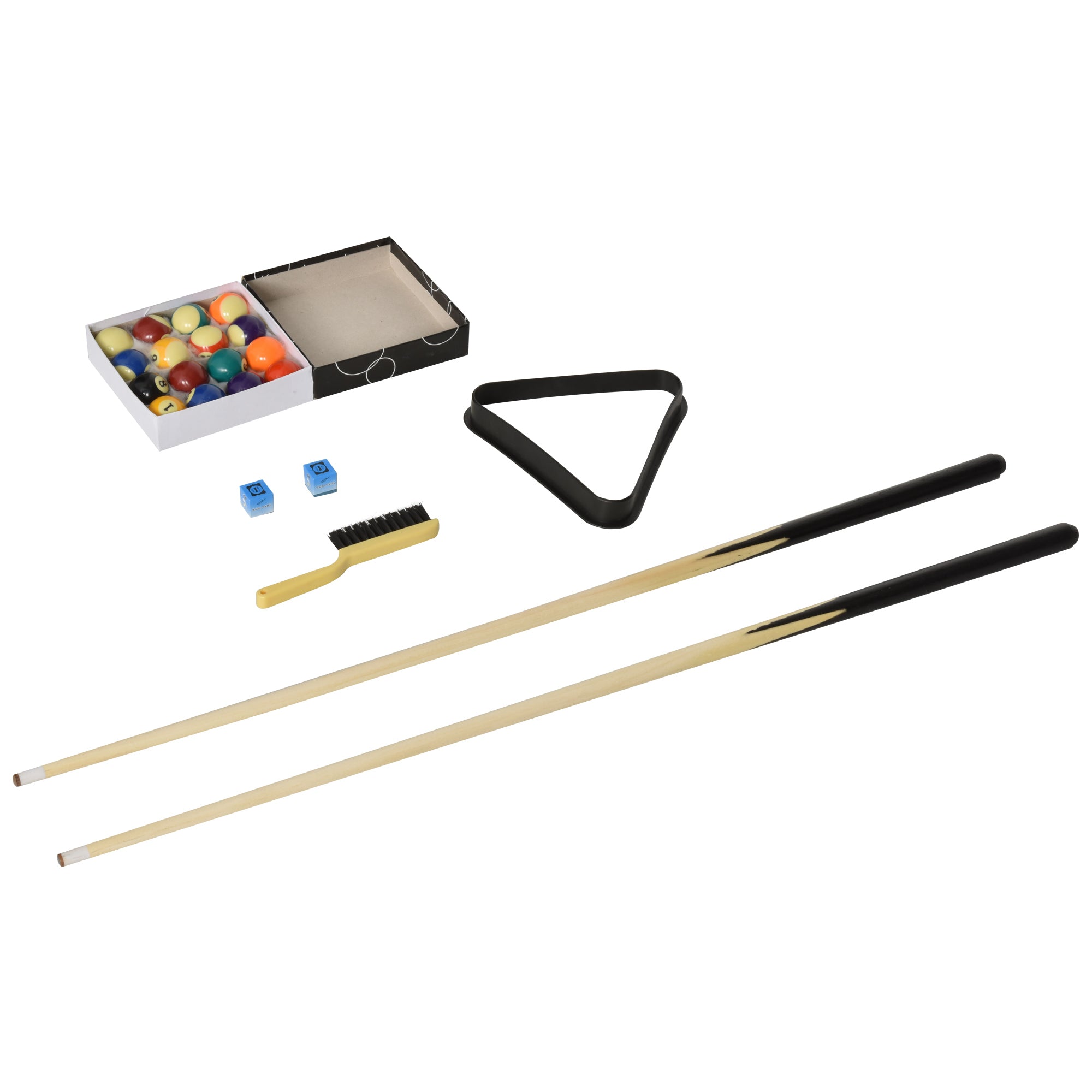 Soozier 55" Mini Pool Table Portable Billiard Table Includes Cues, Ball, Chalk, Rack, Blue