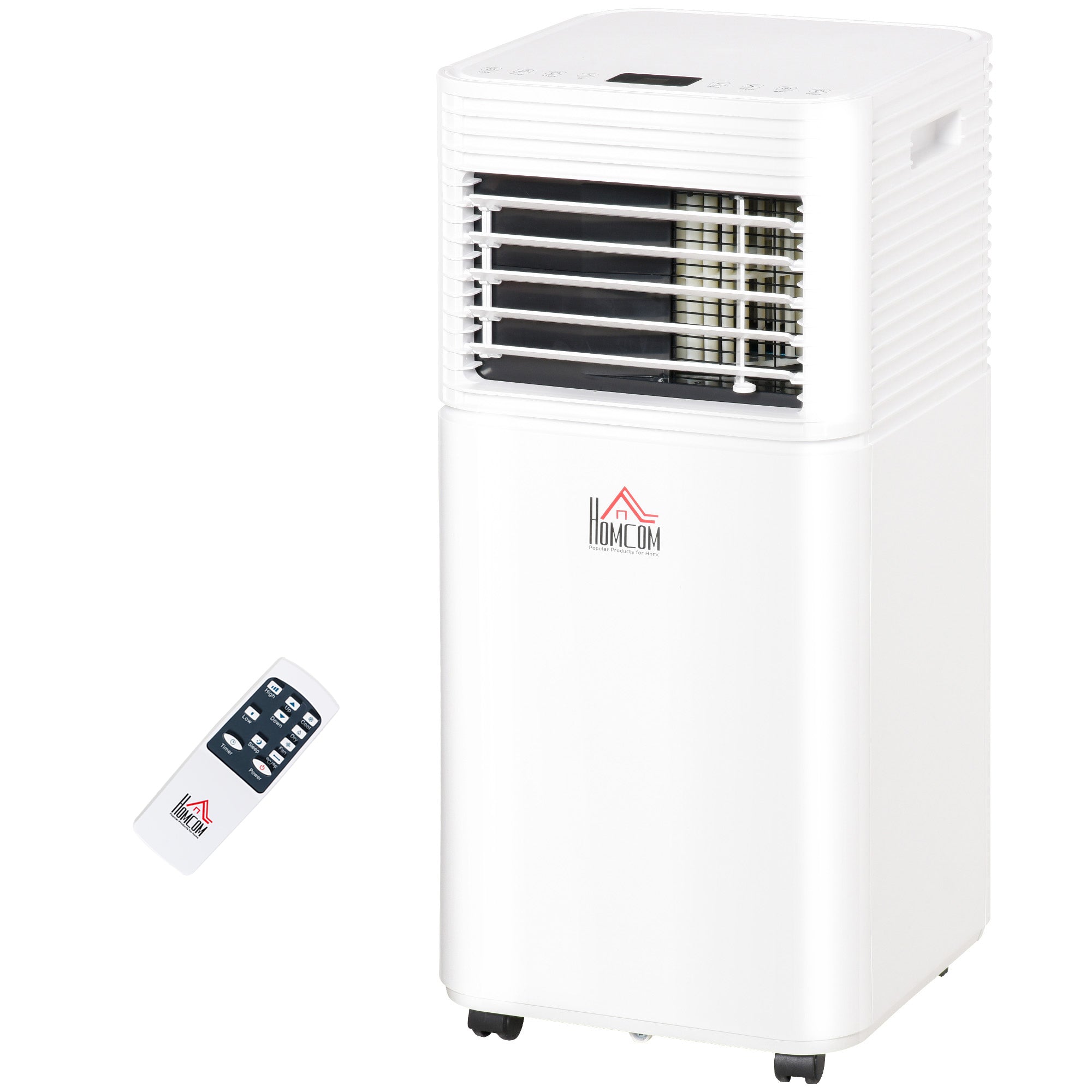 8000 BTU Portable Air Conditioner with Fan & Dehumidifier Mode, Quiet AC Unit with Remote Control, 24-Hour Timer, White