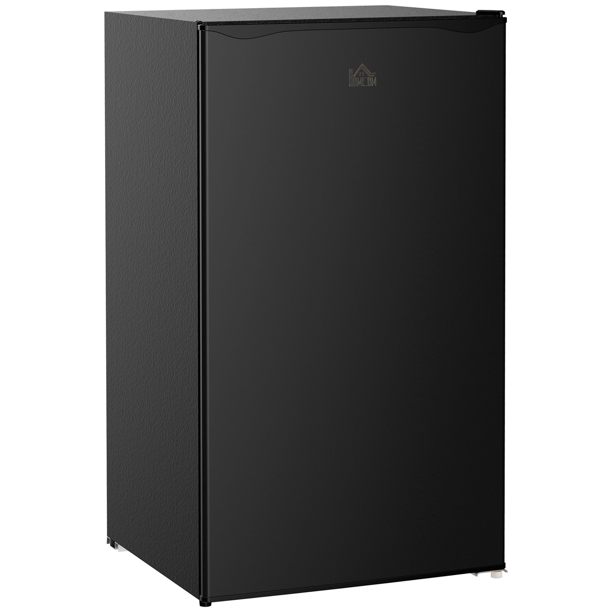 Compact Refrigerator, Mini Fridge with Freezer, Adjustable Shelf, Mechanical Thermostat and Reversible Door, Black