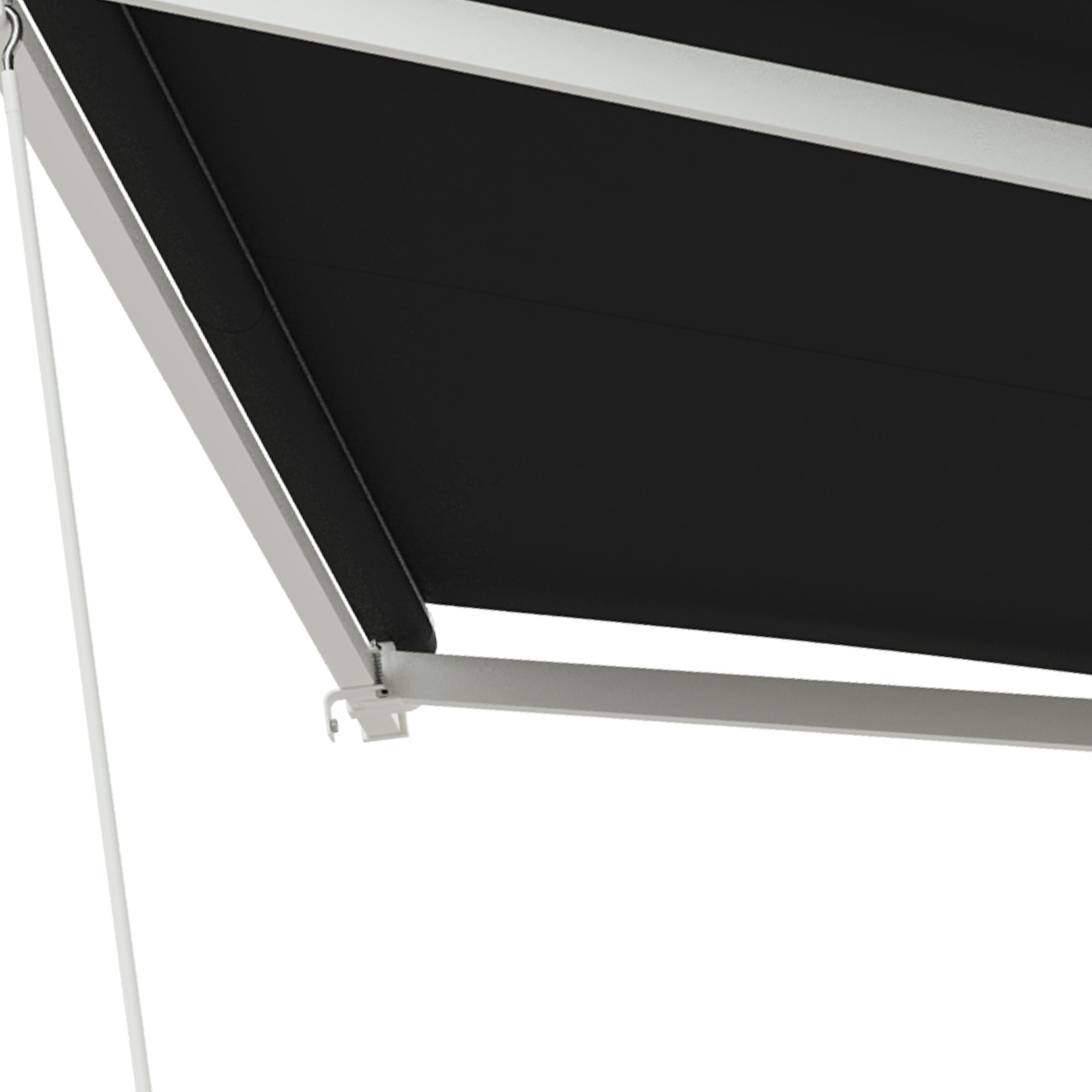 10' x 8' Electric Retractable Awning, UV Protection Sun Shade Shelter w/ Remote Controller for Deck Balcony Yard, Black