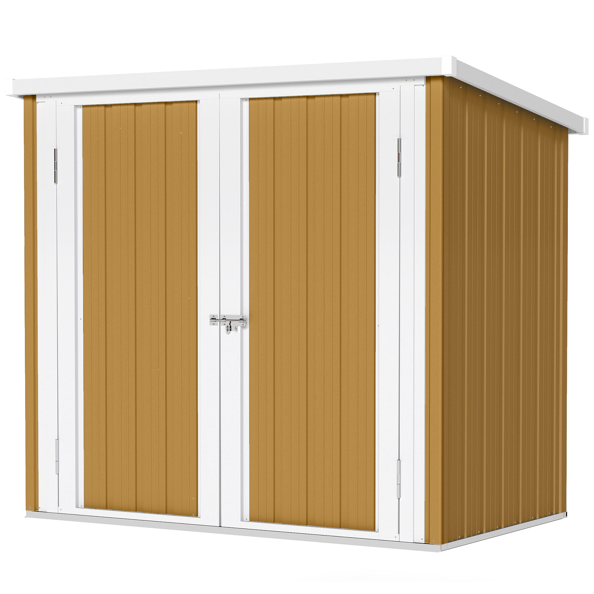 5' x 3' Metal Garden Storage Shed, Tool House with Double Doors for Backyard, Patio, Lawn