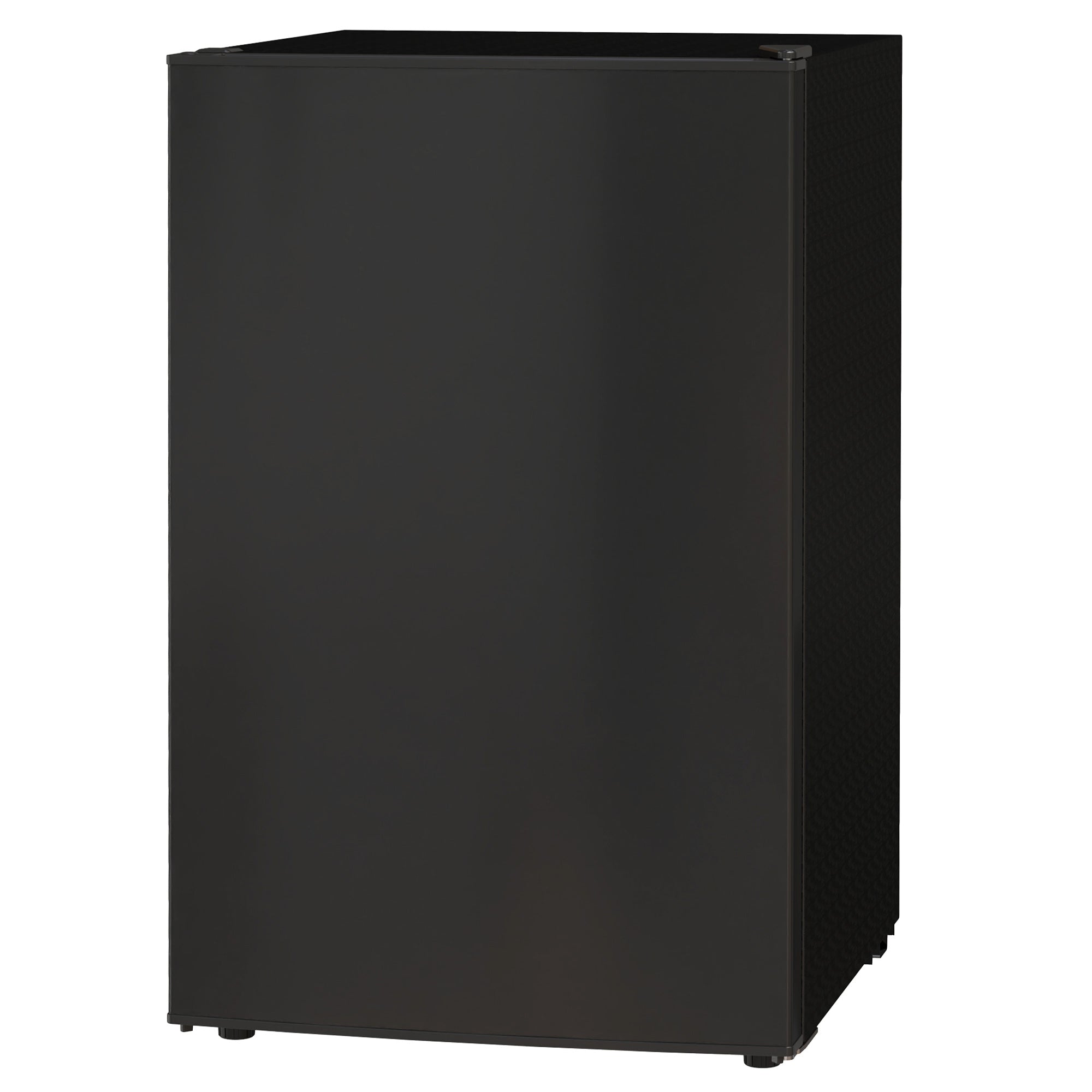 4.5 Cu Ft Mini Fridge with Freezer, Wheels, Single Door Refrigerator, Adjustable Thermostat, Reversible Door, Black