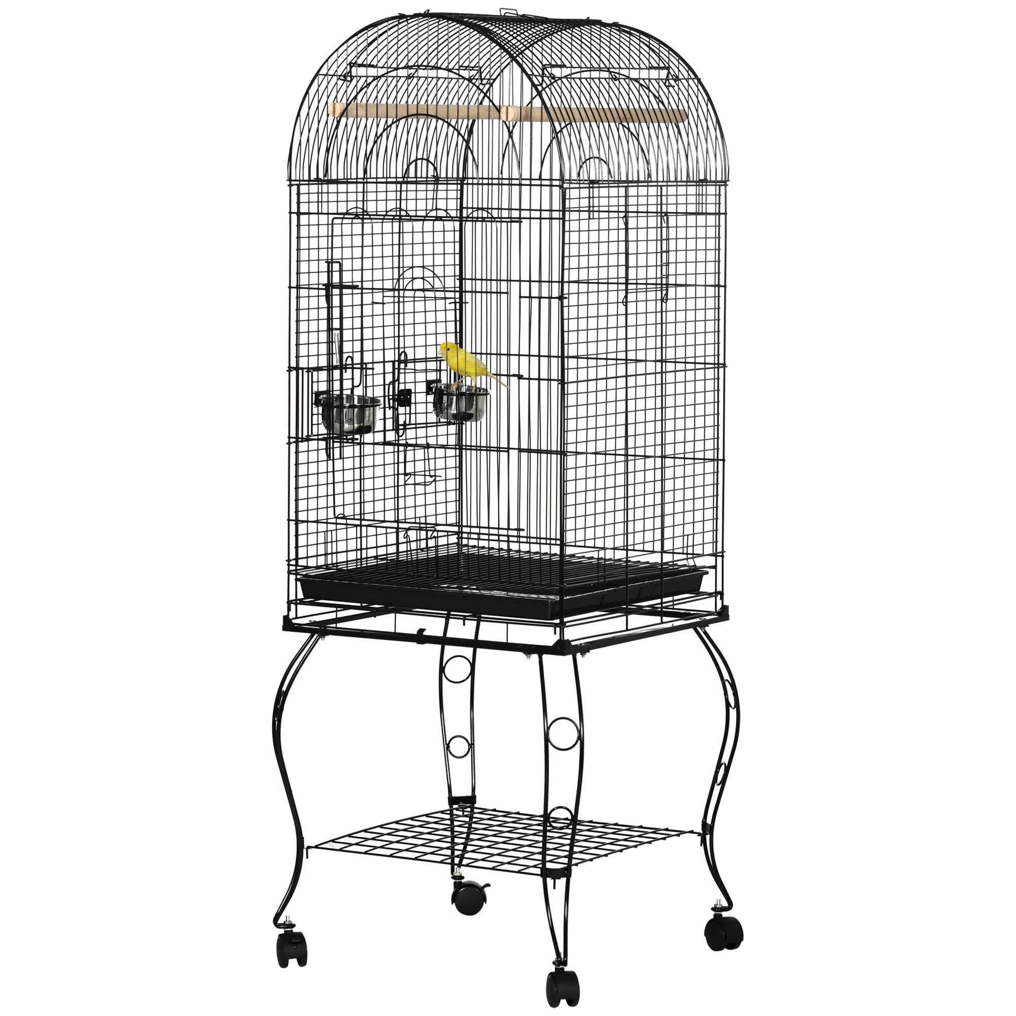 60" Large Bird Cage with Openable Top for Cockatie, Sun Conure