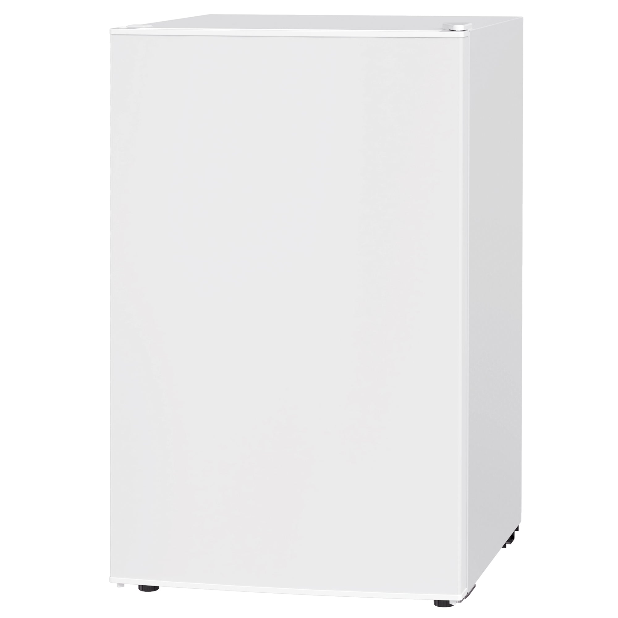 4.5 Cu Ft Mini Fridge with Freezer, Wheels, Single Door Refrigerator, Adjustable Thermostat, Reversible Door, White