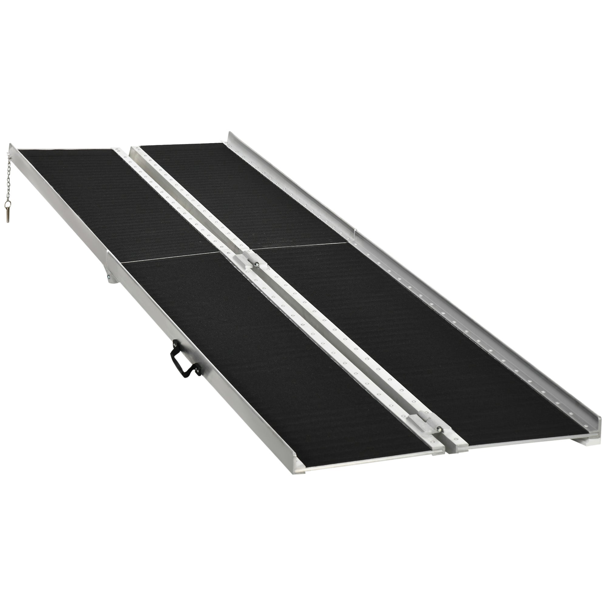 10ft Wheelchair Ramp, Non-Slip Aluminum Folding Handicap Ramp, Suitable for Door Thresholds, Home Steps, Cars, Scooters, Carts, and Stairs