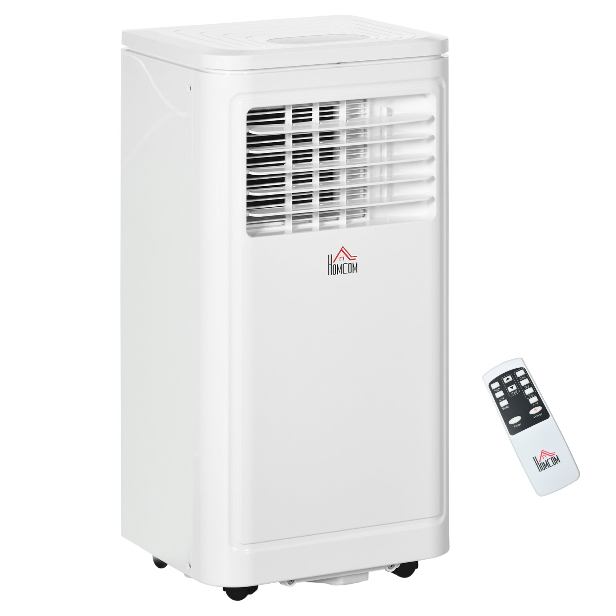 Small Portable AC 8000 BTU, Dehumidifier, Remote Control, 24-Hour Timer, Window Mount Kit for Bedroom, Cream
