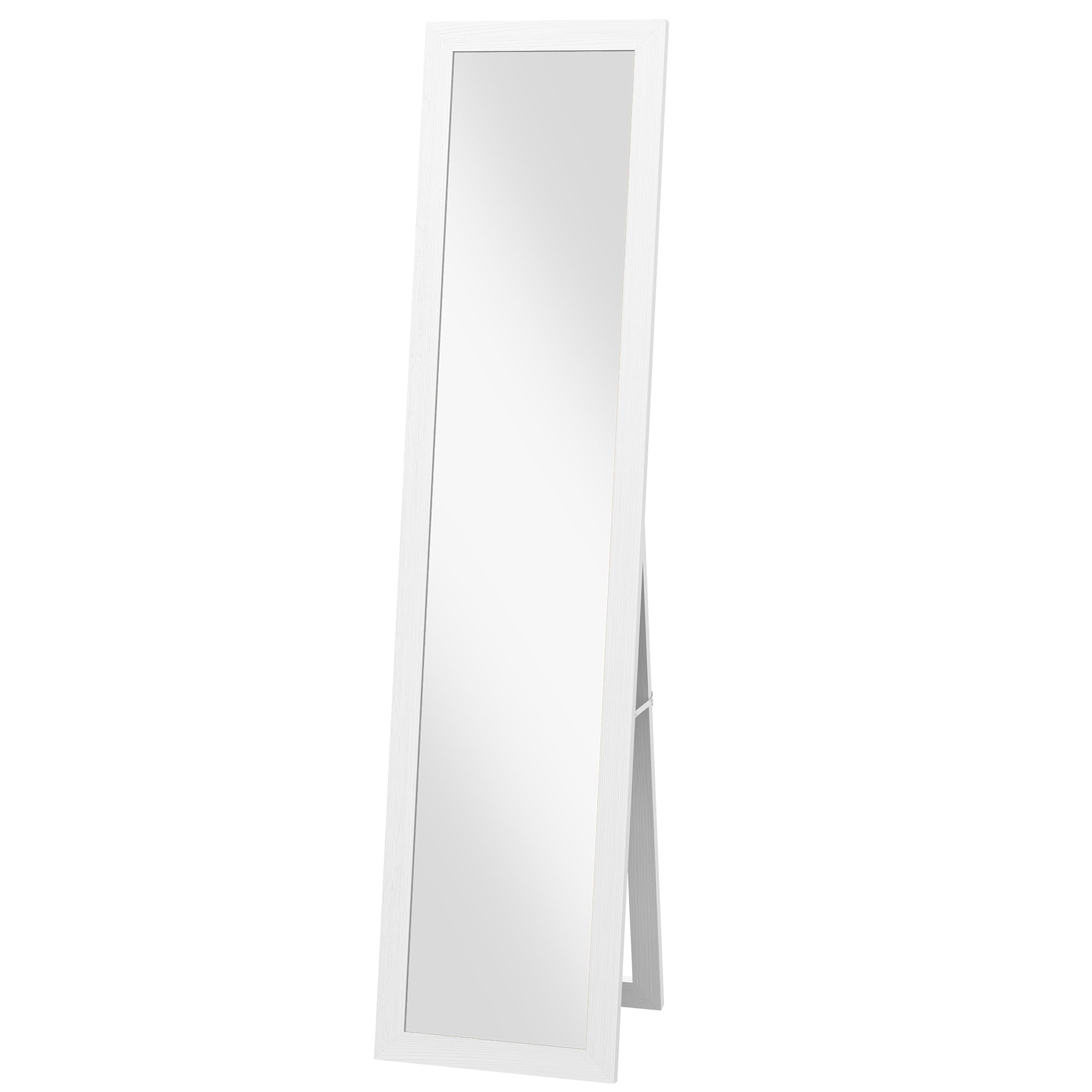 15" x 62" Full Length Mirror for Bedroom, Free Standing Dressing Mirror, Wall Mirror for Living Room, White
